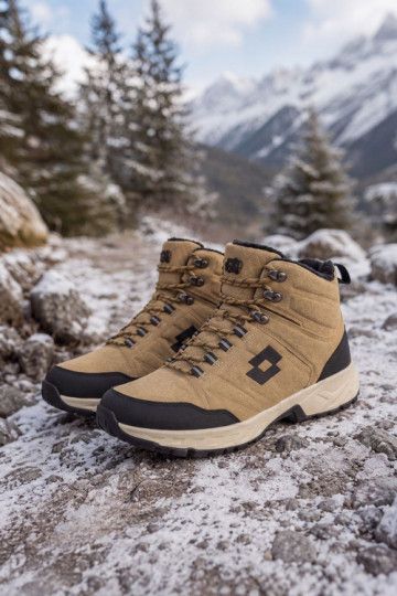 botas de inverno Trekas para homens isoladas LOTTO 2401210U KETCHAM castanhas