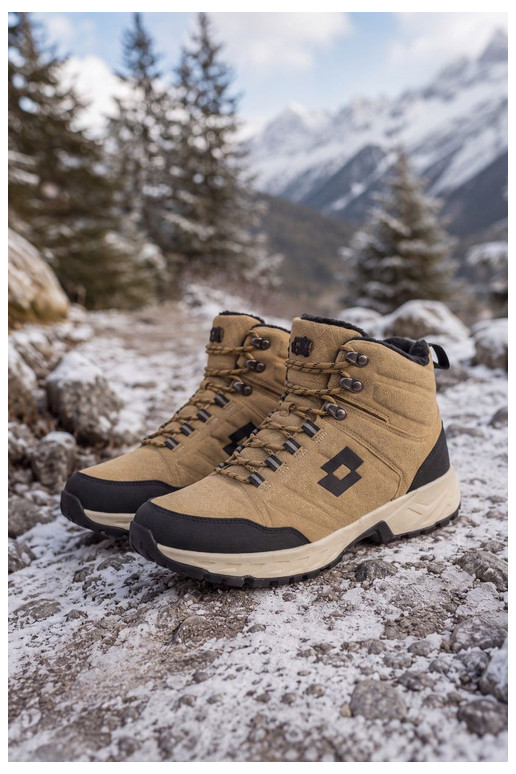 botas de inverno Trekas para homens isoladas LOTTO 2401210U KETCHAM castanhas