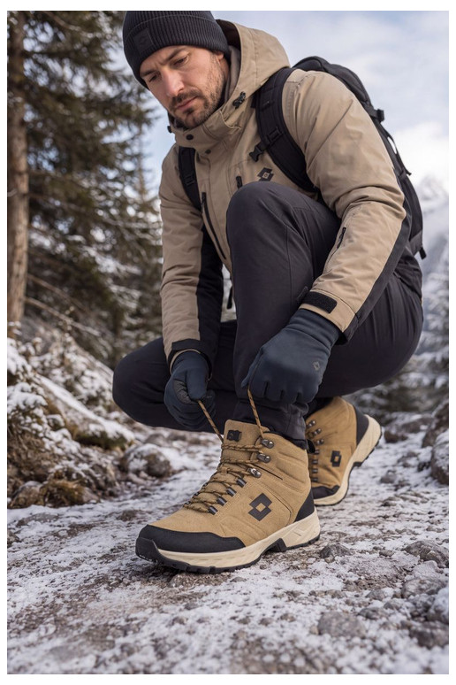 botas de inverno Trekas para homens isoladas LOTTO 2401210U KETCHAM castanhas