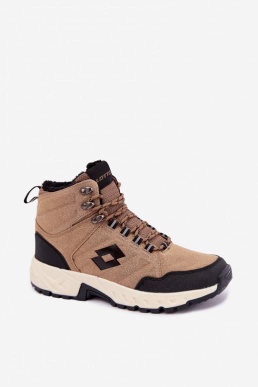 botas de inverno Trekas para homens isoladas LOTTO 2401210U KETCHAM castanhas