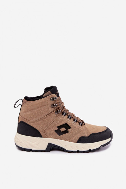 botas de inverno Trekas para homens isoladas LOTTO 2401210U KETCHAM castanhas
