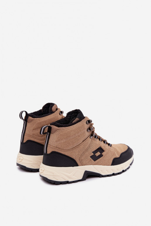 botas de inverno Trekas para homens isoladas LOTTO 2401210U KETCHAM castanhas