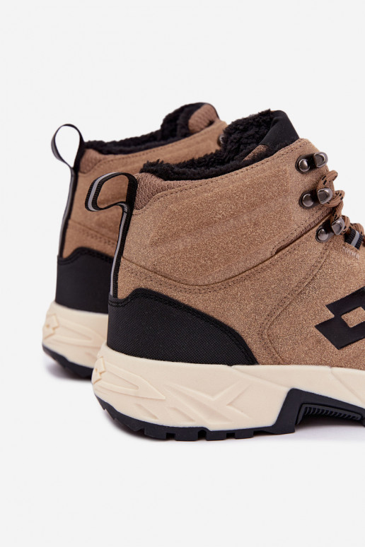 botas de inverno Trekas para homens isoladas LOTTO 2401210U KETCHAM castanhas