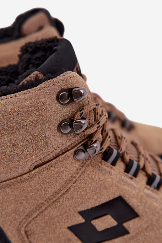 botas de inverno Trekas para homens isoladas LOTTO 2401210U KETCHAM castanhas