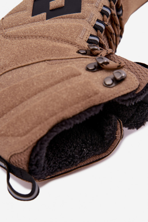 botas de inverno Trekas para homens isoladas LOTTO 2401210U KETCHAM castanhas