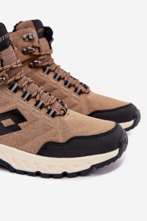 botas de inverno Trekas para homens isoladas LOTTO 2401210U KETCHAM castanhas