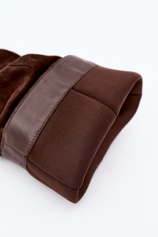 botas altas femininas com saltos e parte superior curva em castanho Ismera