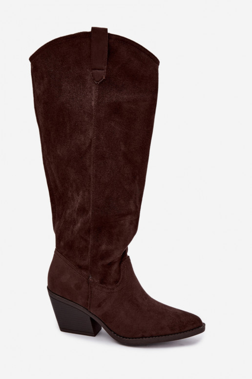 botas altas slouchy slip-on em CzekoladoĮe Sylvie