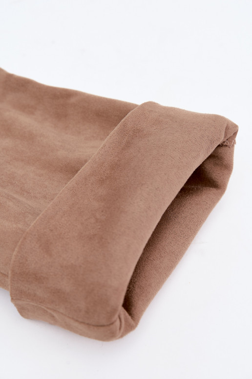 botas altas femininas slip-on com saltos finos em areia Caliya