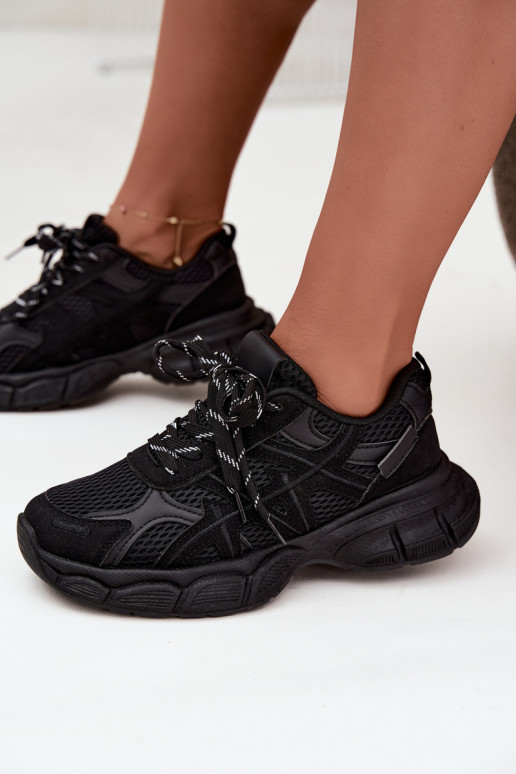 Ténis femininos em preto Nerla