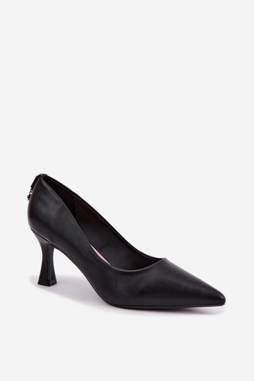 Sapatos de salto na cor preta Vinceza 62330