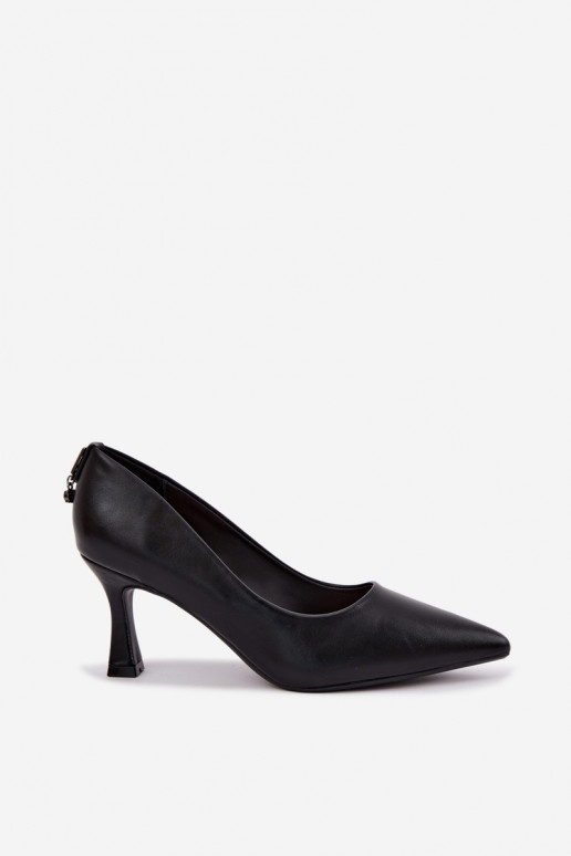 Sapatos de salto na cor preta Vinceza 62330