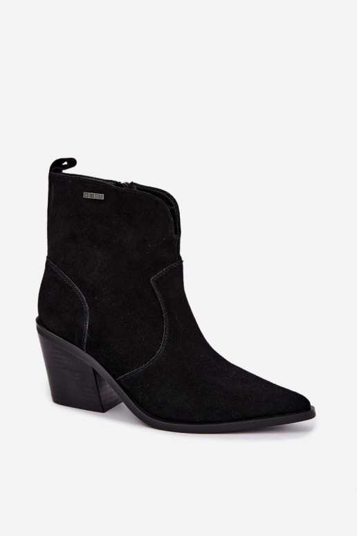 Botins de estilo cowboy pretos com salto Big Star