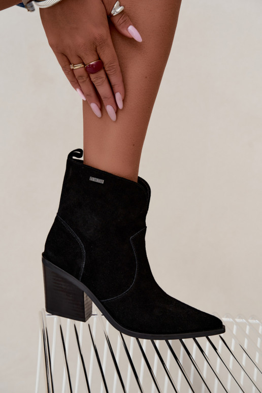 Botins de estilo cowboy pretos com salto Big Star