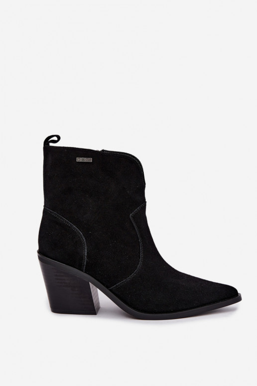 Botins de estilo cowboy pretos com salto Big Star