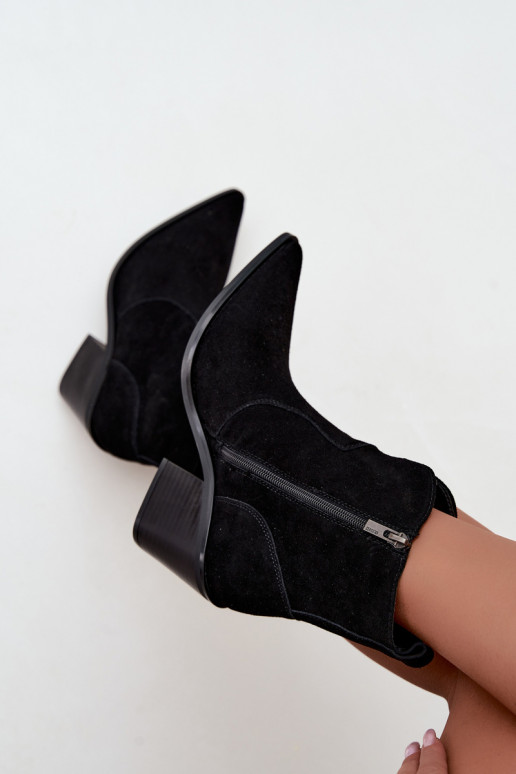 Botins de estilo cowboy pretos com salto Big Star