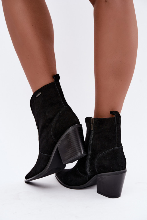 Botins de estilo cowboy pretos com salto Big Star