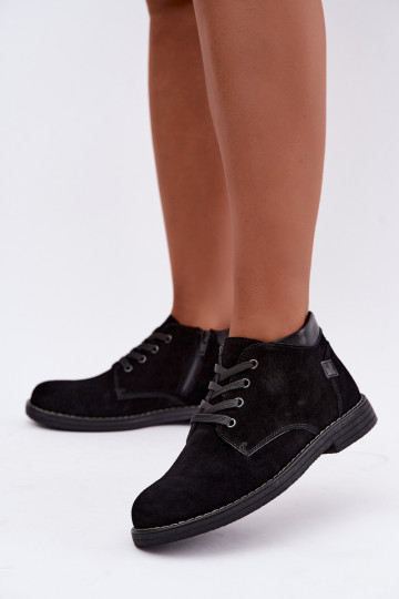 Sapatos de camurça cor preta Nirelia 2