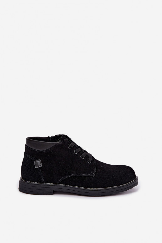 Sapatos de camurça cor preta Nirelia