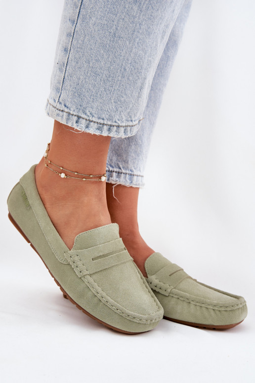 Mocassins de camurça verdes Big Star RR274945