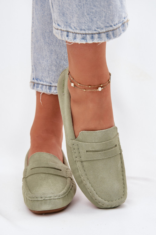 Mocassins de camurça verdes Big Star RR274945