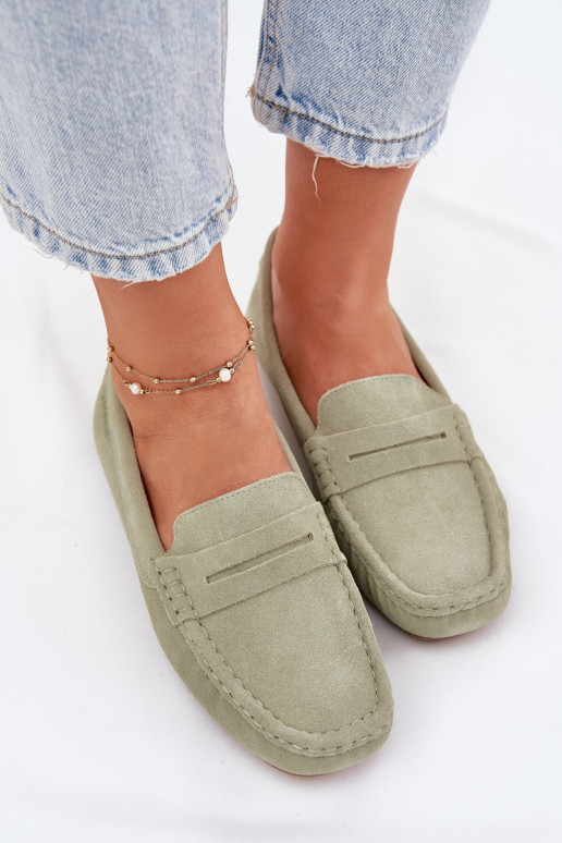 Mocassins de camurça verdes Big Star RR274945
