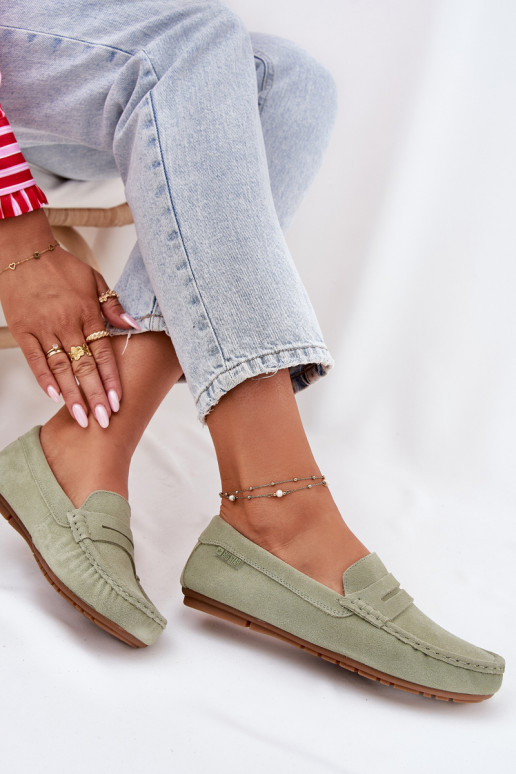 Mocassins de camurça verdes Big Star RR274945