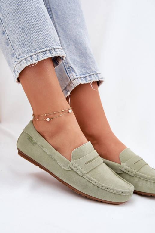 Mocassins de camurça verdes Big Star RR274945