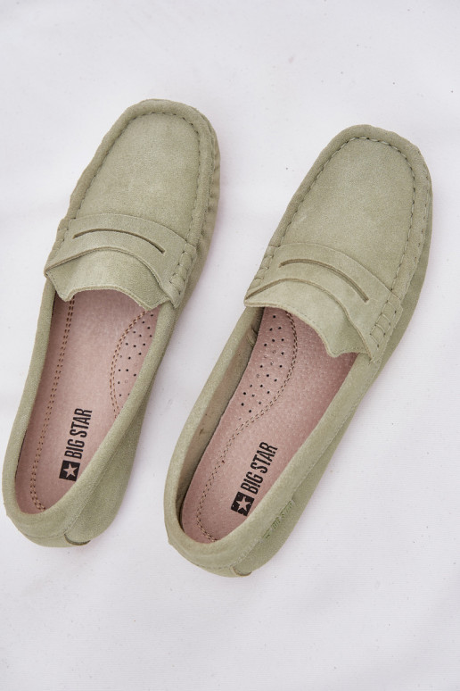Mocassins de camurça verdes Big Star RR274945