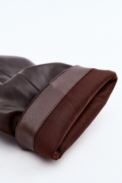 Botins slouchy com plataforma em chocolate Ilyna