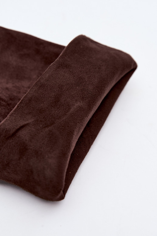 Botins com salto em chocolate Adoria