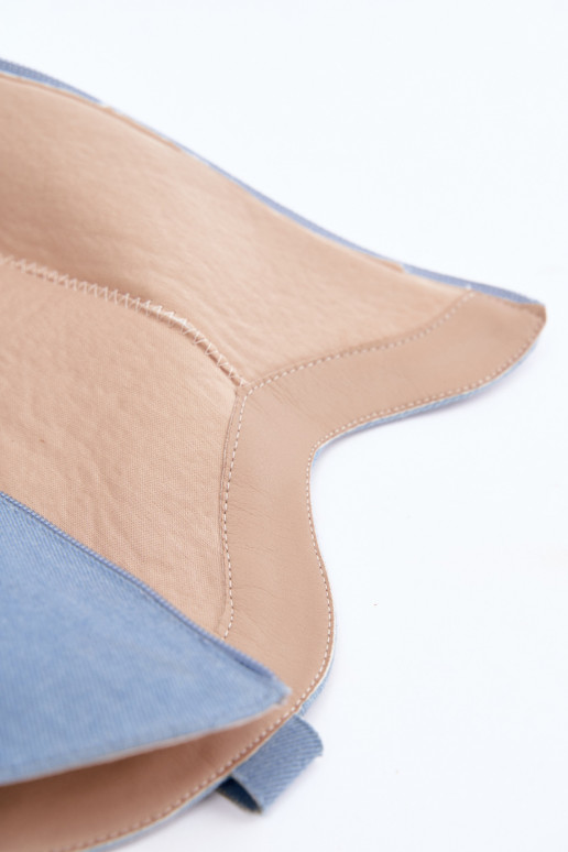 Botas femininas de estilo cowboy acima do joelho com salto em denim Zareya
