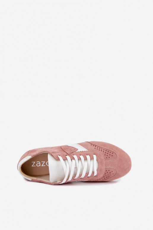 Ténis de camurça sintética Zazoo N1412, rosa