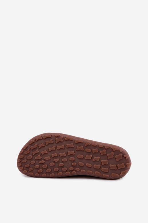 Mocassins de camurça sintética Barefoot Zazoo 10220, castanho
