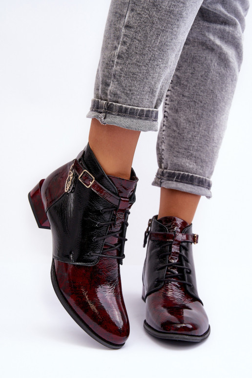 Botins femininos em bordô Avalynė Tai turiciejka 5743A-23