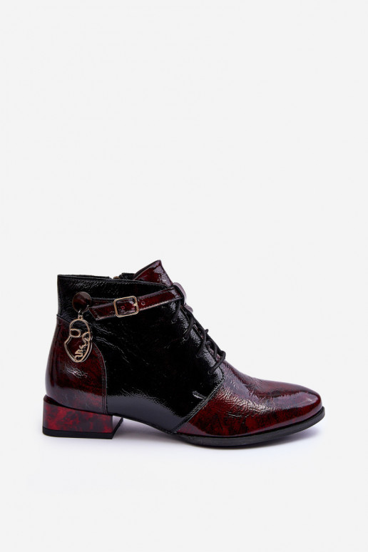 Botins femininos em bordô Avalynė Tai turiciejka 5743A-23