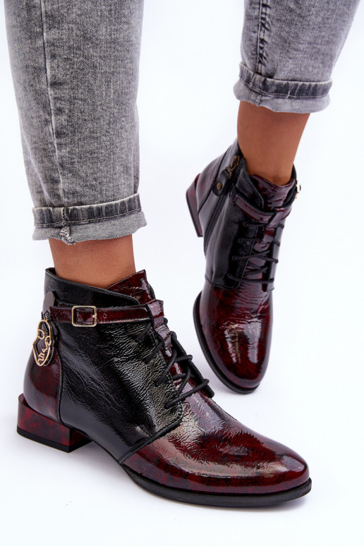 Botins femininos em bordô Avalynė Tai turiciejka 5743A-23
