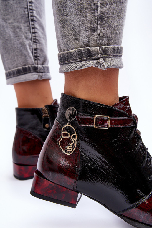 Botins femininos em bordô Avalynė Tai turiciejka 5743A-23