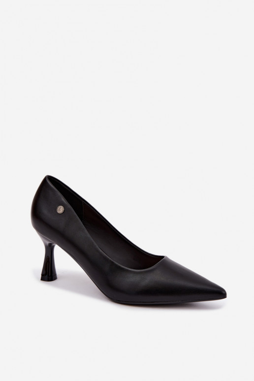 Sapatos de salto Vinceza 62323 cor preta