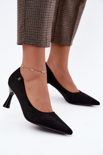 Sapatos de salto Vinceza 62323 cor preta 2