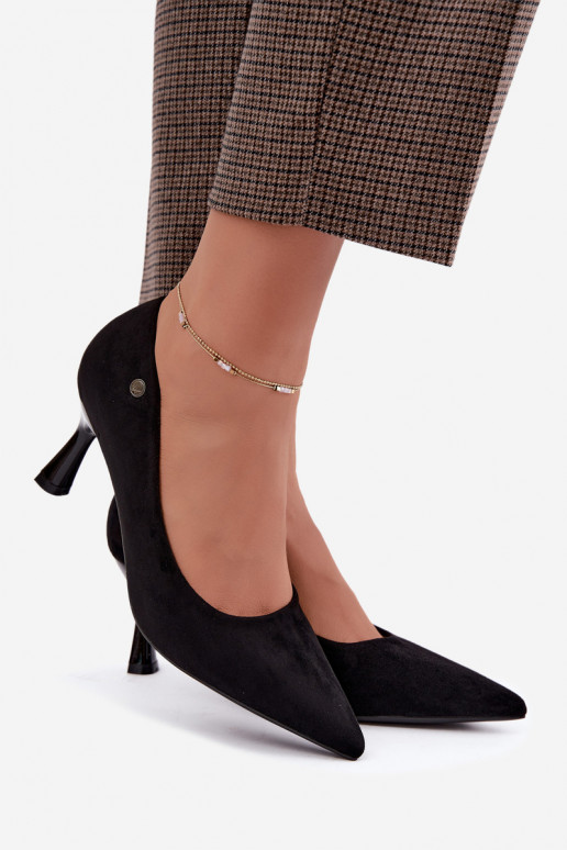 Sapatos de salto Vinceza 62323 cor preta