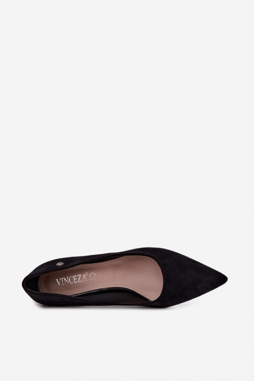 Sapatos de salto Vinceza 62323 cor preta
