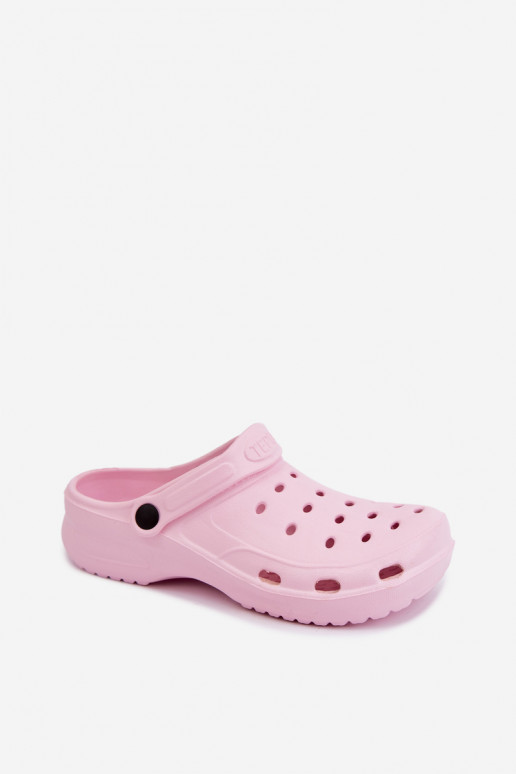 Tamancos leves cor rosa Aderis
