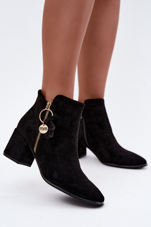 Botins Imara pretos com salto