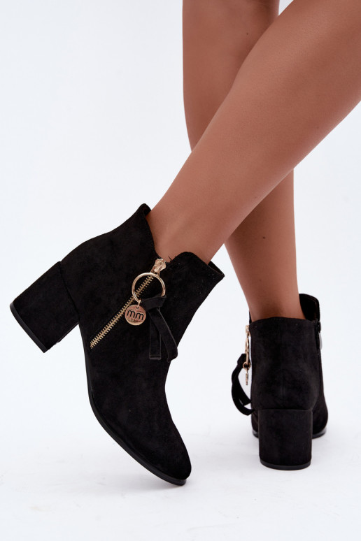 Botins Imara pretos com salto