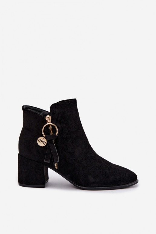 Botins Imara pretos com salto