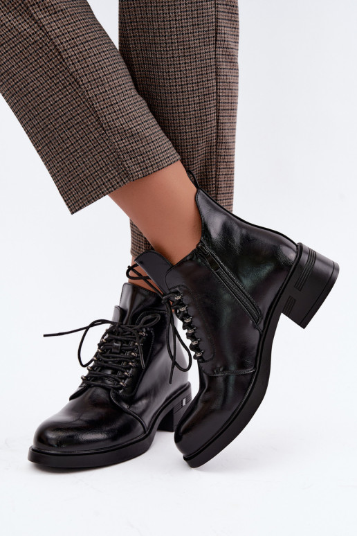 Botins isolados Klocke S.Barski HY62-8112 na cor preta