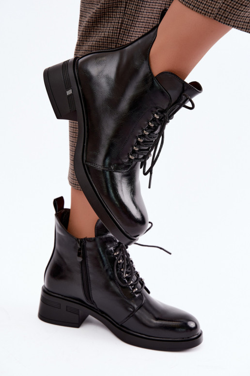 Botins isolados Klocke S.Barski HY62-8112 na cor preta