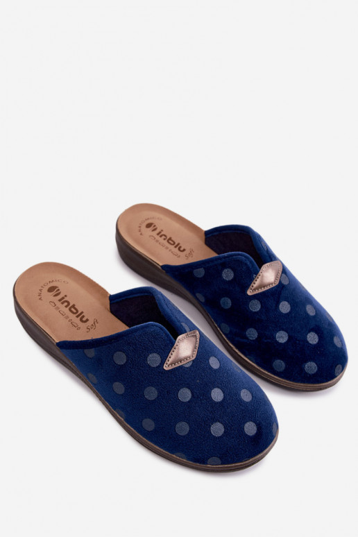 Chinelos femininos Inblu OD000014 azul escuro