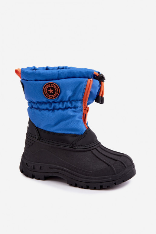 Botas de neve para crianças azul-preto Big Star SS374032